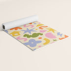 Abstract organic nature art shape pattern Yoga Mat Gallery Image 2