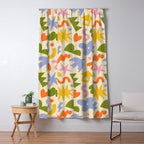 Abstract organic nature art shape pattern Window Curtain Gallery Image 5