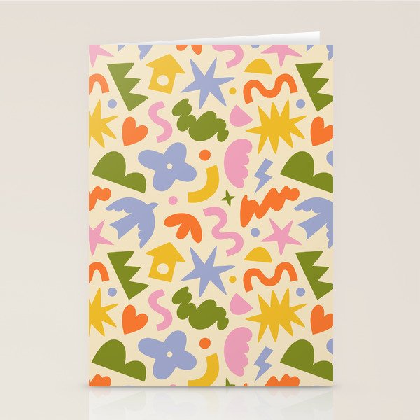 Abstract organic nature art shape pattern Stationery Card Gallery Image 2