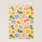 Abstract organic nature art shape pattern Stationery Card Gallery Image 2