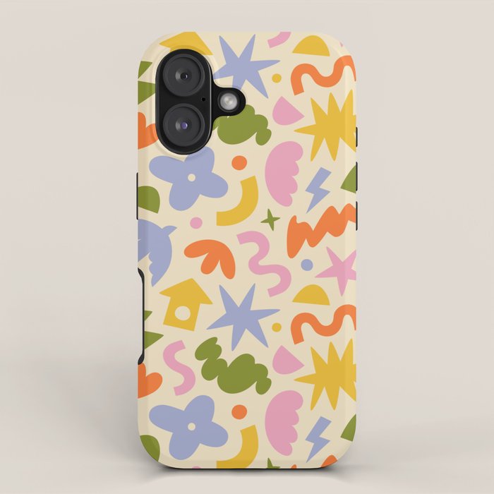 Abstract organic nature art shape pattern iPhone Case Gallery Image 1