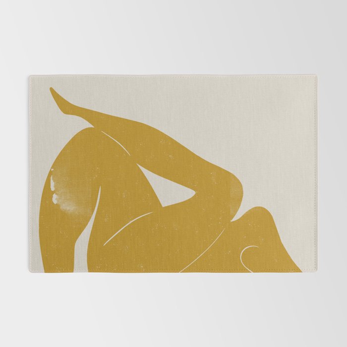 Nude Woman Sitting  Rug Gallery Image 2