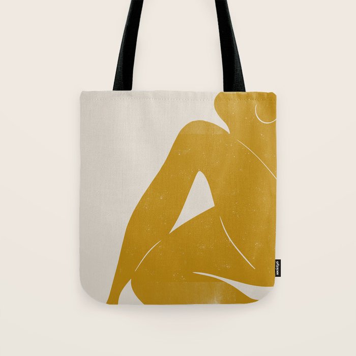 Nude Woman Sitting  Tote Bag Gallery Image 1