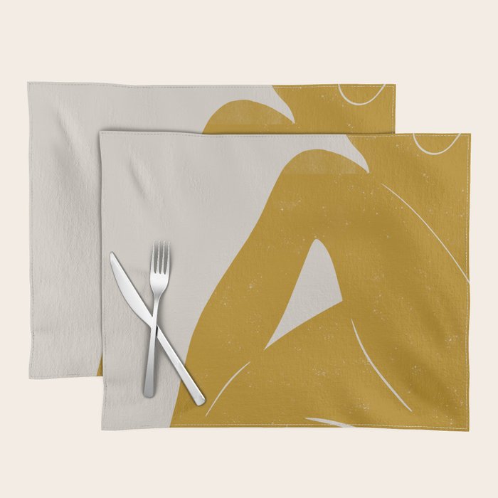 Nude Woman Sitting  Placemat Gallery Image 1
