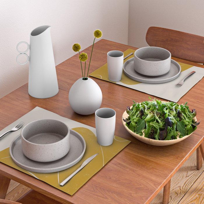 Nude Woman Sitting  Placemat Gallery Image 2