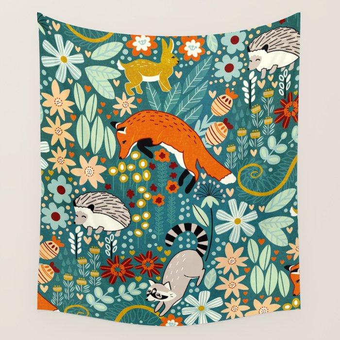 Woodland Pattern Wall Tapestry Gallery Image 4