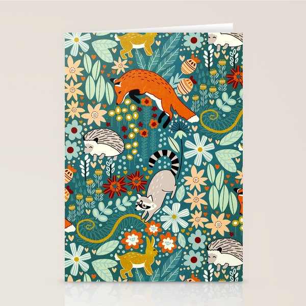 Woodland Pattern Stationery Card Gallery Image 2