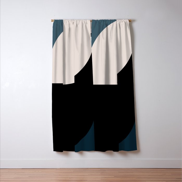 Almond Abstract XI Window Curtain Gallery Image 3