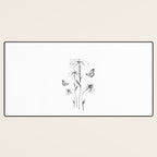 Flowers and butterflies 2 Desk Mat Gallery Image 3