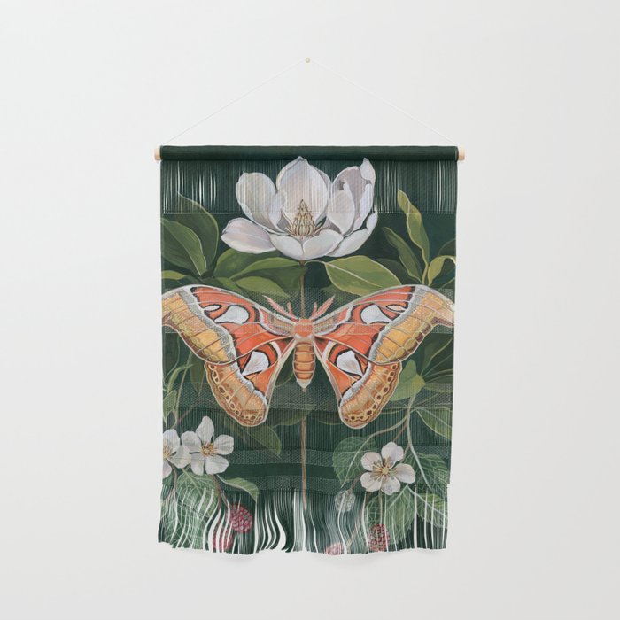 Atlas Moth Magnolia Wall Hanging Gallery Image 1