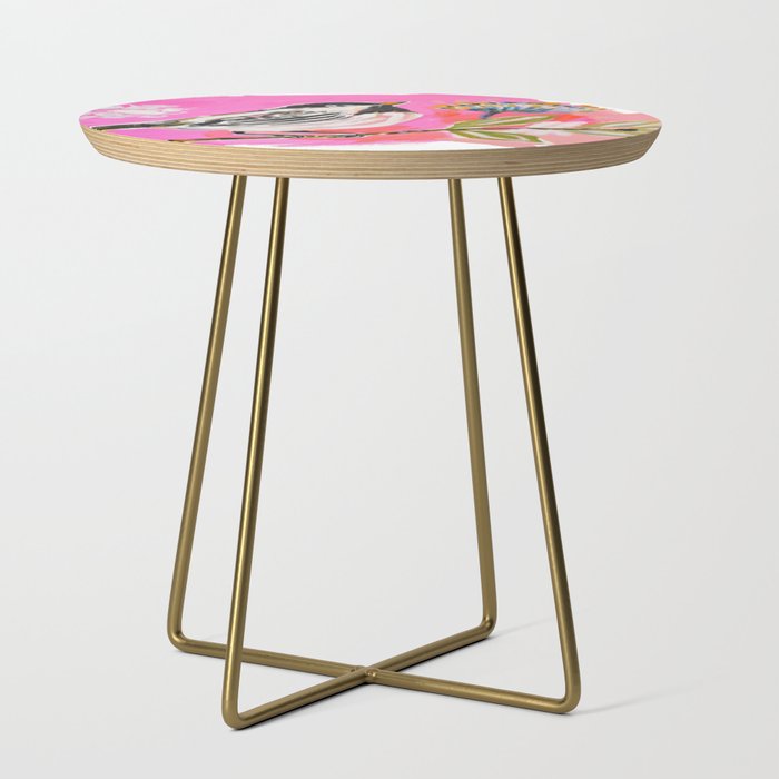 Bird on a Flower Branch Side Table Gallery Image 1