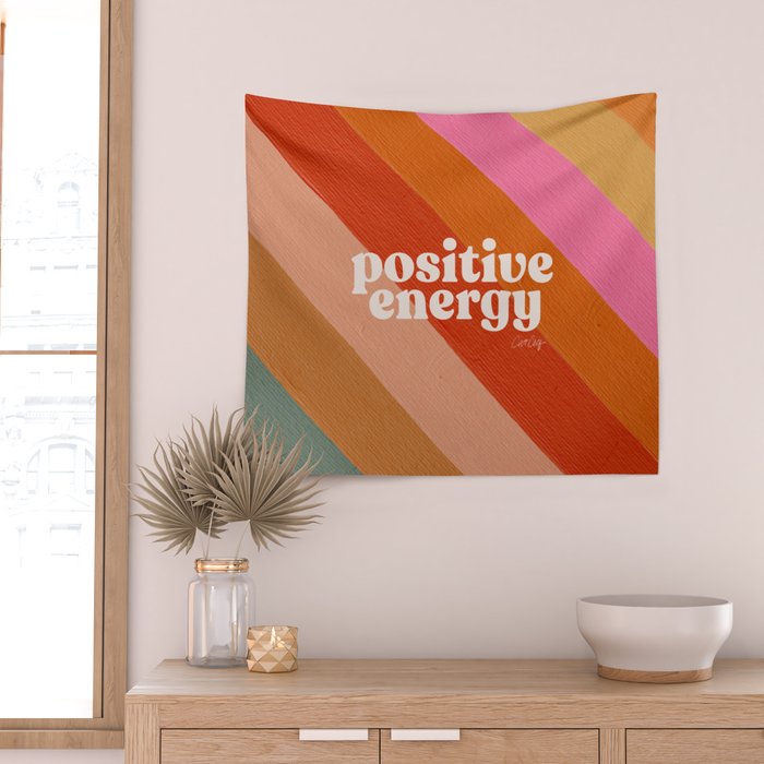 Positive Energy Sphere - Retro Wall Tapestry Gallery Image 2