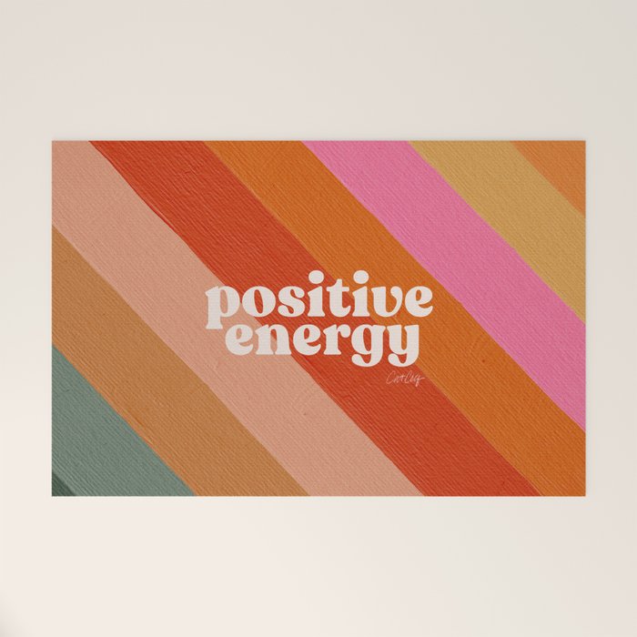 Positive Energy Sphere - Retro Welcome Mat Gallery Image 1