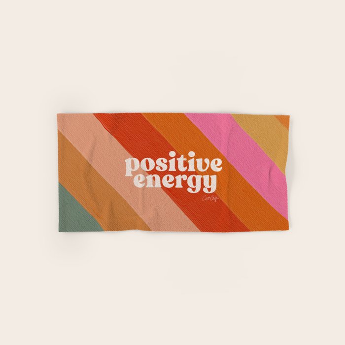 Positive Energy Sphere - Retro Bath Towel Gallery Image 1