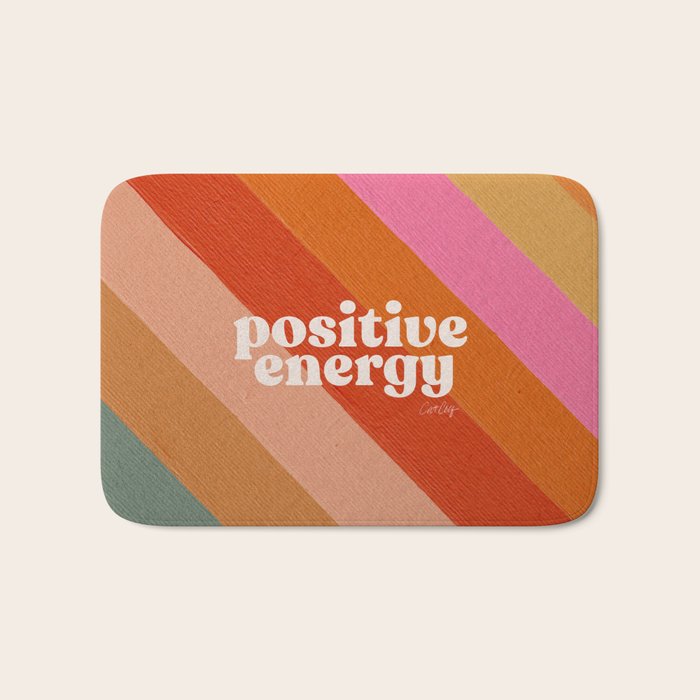 Positive Energy Sphere - Retro Bath Mat Gallery Image 1