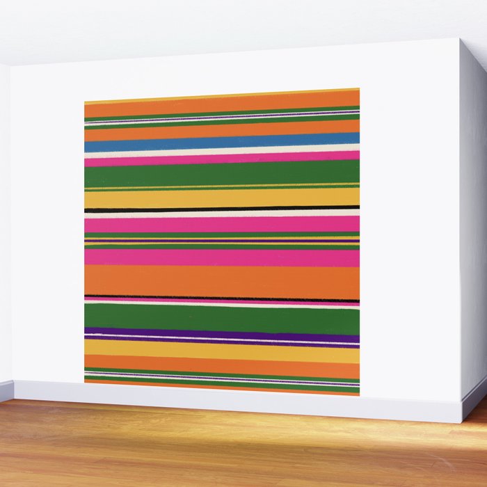 Folk abstract pattern #3 Wall Mural Gallery Image 2