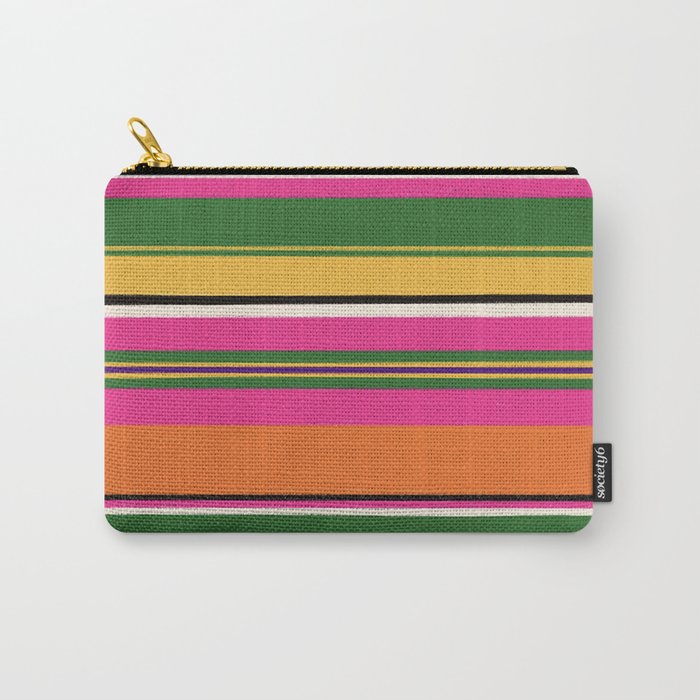 Folk abstract pattern #3 Carry All Pouch Gallery Image 1