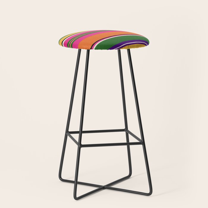 Folk abstract pattern #3 Stool Gallery Image 1