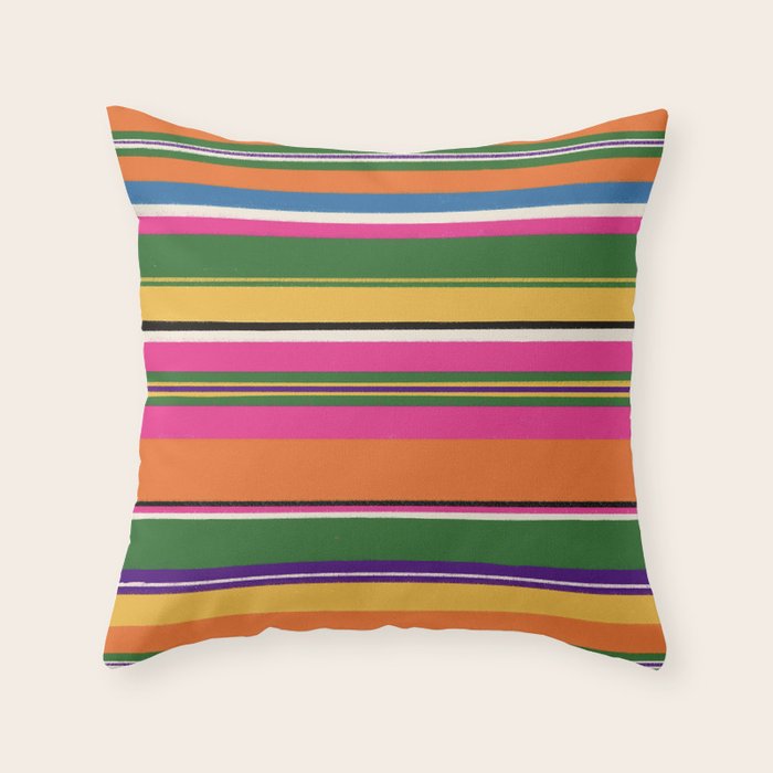 Folk abstract pattern #3 Throw Pillow Gallery Image 6