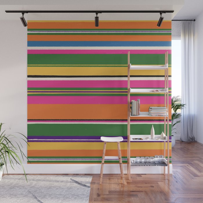 Folk abstract pattern #3 Wall Mural Gallery Image 1
