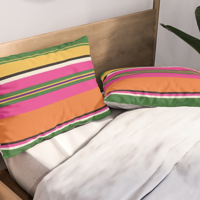 Folk abstract pattern #3 Pillow Sham Gallery Image 2