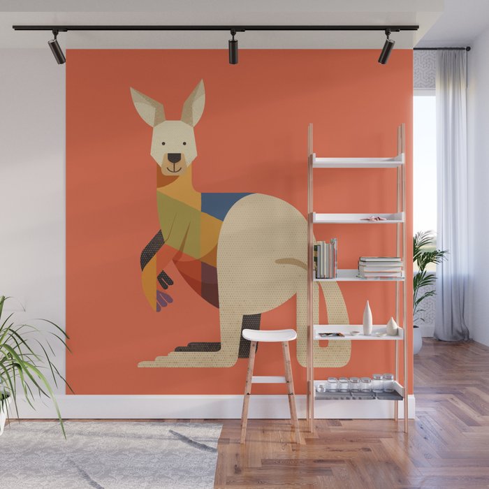 Kangaroo Wall Mural Gallery Image 1