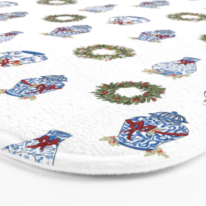 Ginger Jar Christmas Bath Mat Gallery Image 3