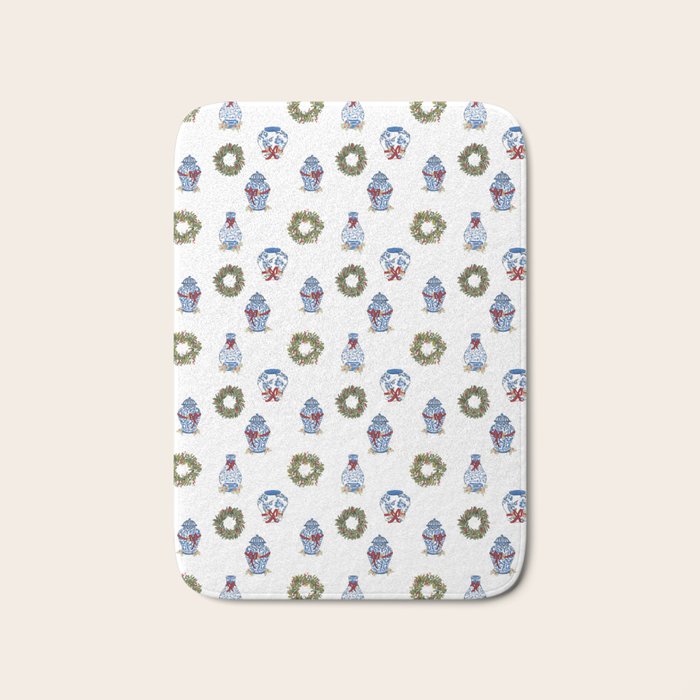 Ginger Jar Christmas Bath Mat Gallery Image 1