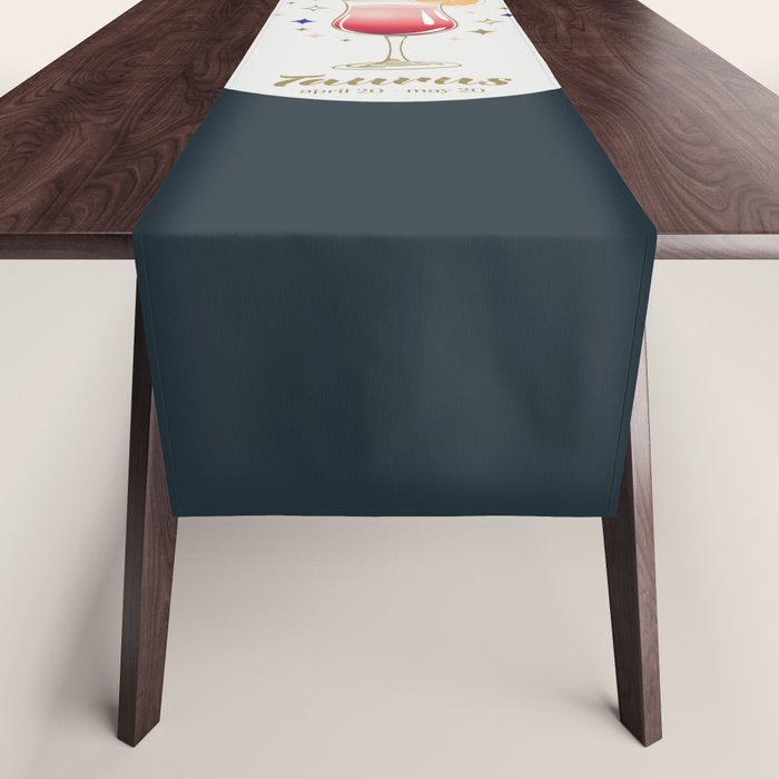 Mimosa Cocktail Zodiac Sign Table Runner Gallery Image 1