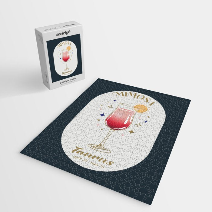 Mimosa Cocktail Zodiac Sign Jigsaw Puzzle Gallery Image 2