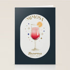 Mimosa Cocktail Zodiac Sign Stationery Card Gallery Image 2