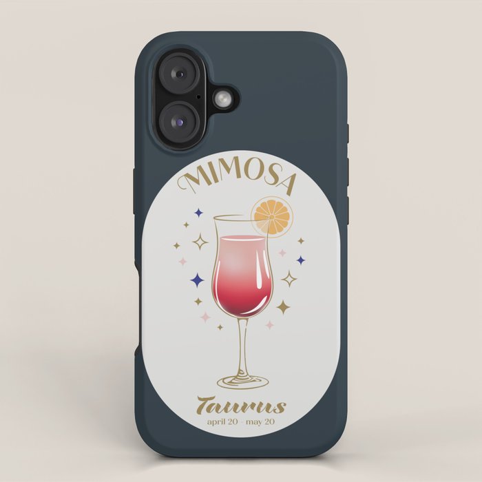 Mimosa Cocktail Zodiac Sign iPhone Case Gallery Image 1