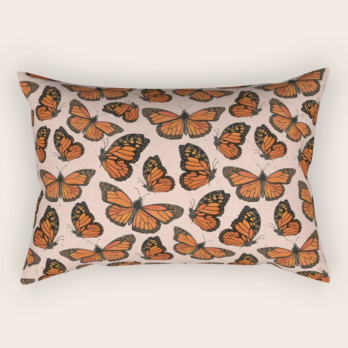 Butterfly Watercolor Rectangular Pillow Gallery Image 1