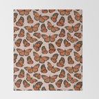 Butterfly Watercolor Throw Blanket Gallery Image 2