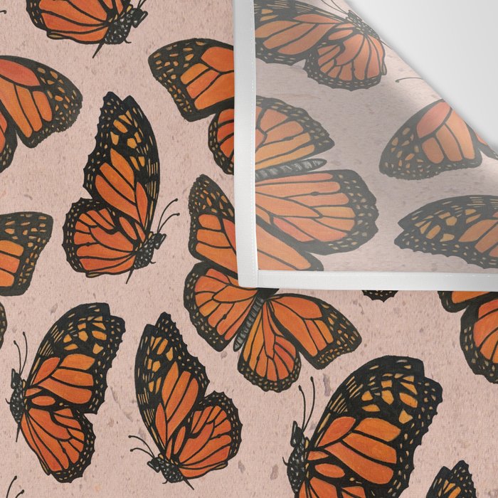 Butterfly Watercolor Wall Tapestry Gallery Image 3