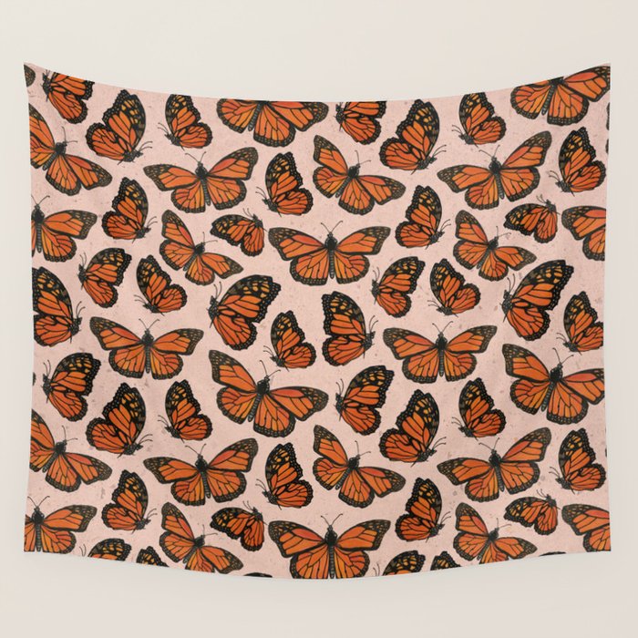 Butterfly Watercolor Wall Tapestry Gallery Image 4