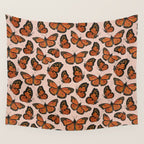 Butterfly Watercolor Wall Tapestry Gallery Image 4