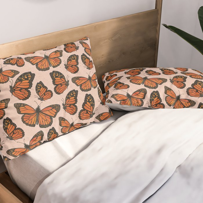 Butterfly Watercolor Pillow Sham Gallery Image 2