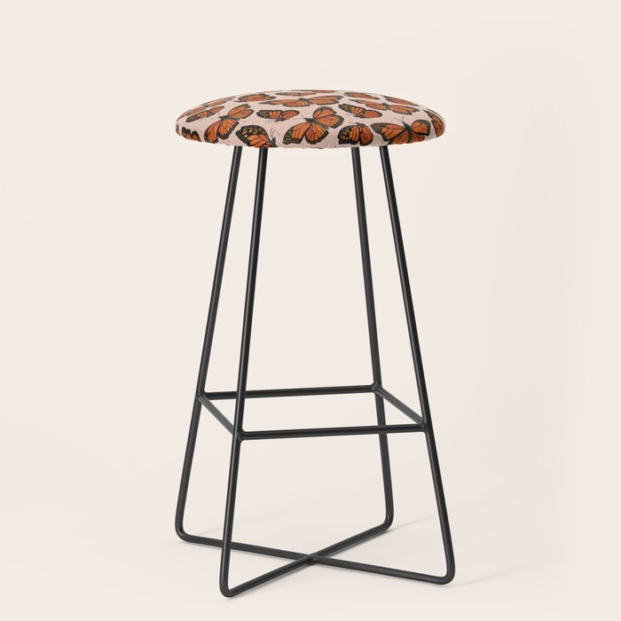 Butterfly Watercolor Stool Gallery Image 1