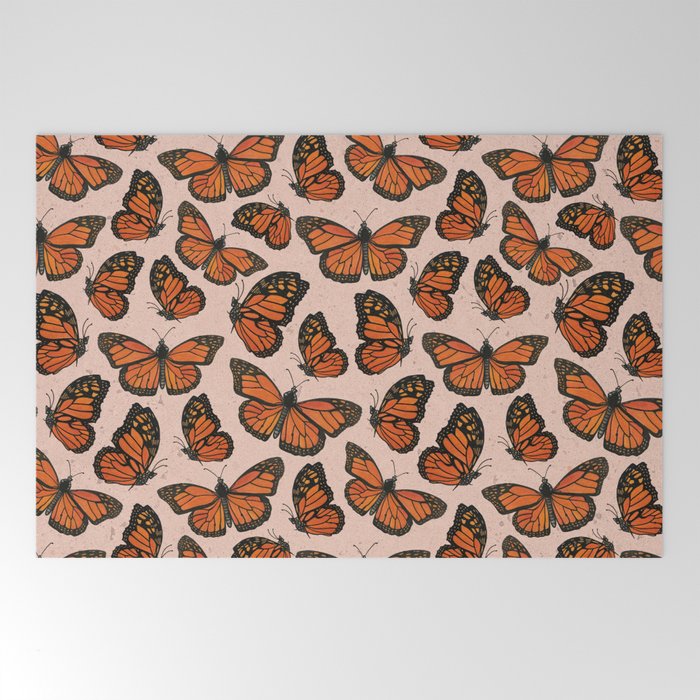 Butterfly Watercolor Welcome Mat Gallery Image 2