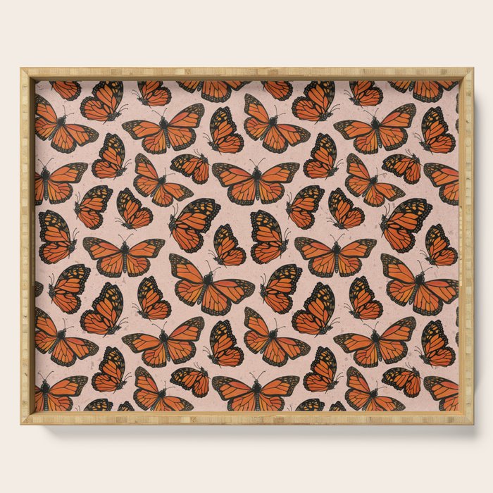 Butterfly Watercolor Serving Tray Gallery Image 1