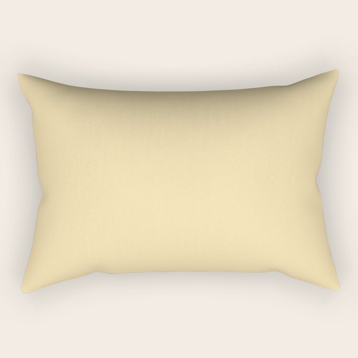 Solid Buttercream Rectangular Pillow Gallery Image 2