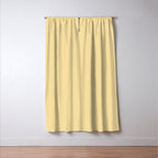 Solid Buttercream Window Curtain Gallery Image 3