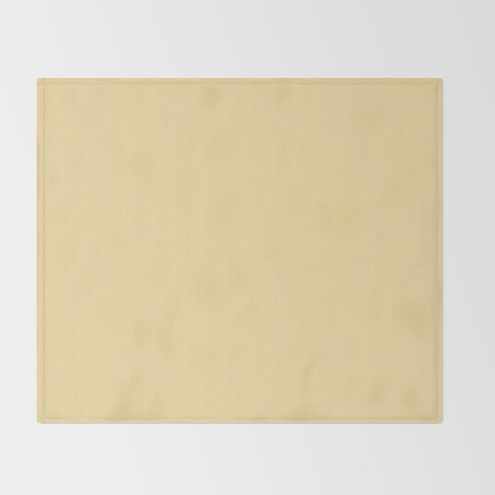 Solid Buttercream Throw Blanket Gallery Image 2