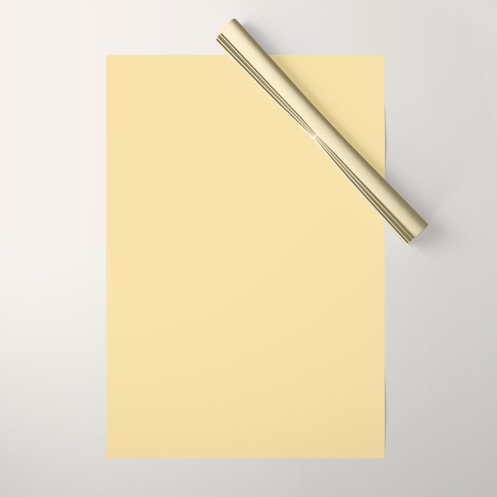 Solid Buttercream Wrapping Paper Gallery Image 1