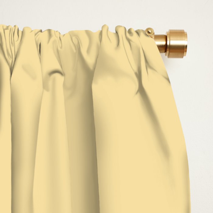 Solid Buttercream Window Curtain Gallery Image 2