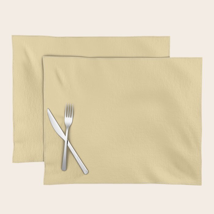 Solid Buttercream Placemat Gallery Image 1