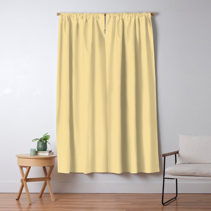 Solid Buttercream Window Curtain Gallery Image 5