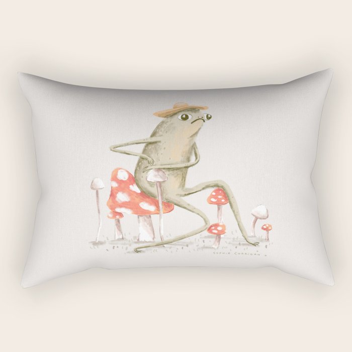 Awkward Toad Rectangular Pillow Gallery Image 1