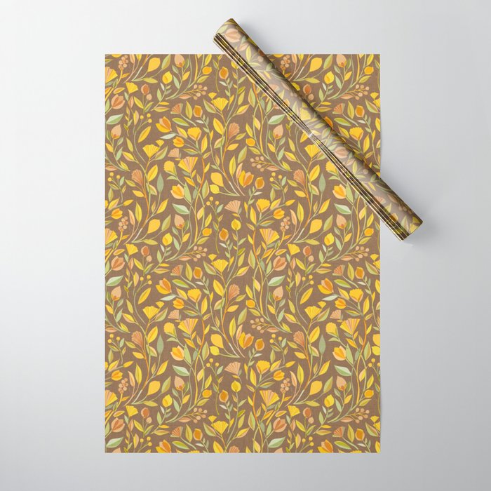 My Heart Blooms {Fawn Wilderness} Wild Flowers Wrapping Paper Gallery Image 1